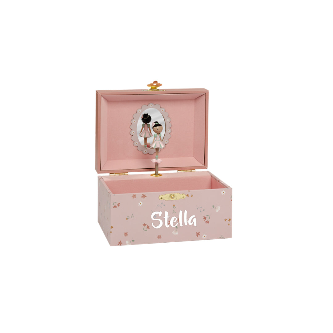 Jewelry box Evi with music Little Pink Flowers I Little Dutch