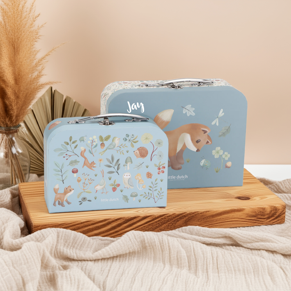 Forest Friends luggage set, blue