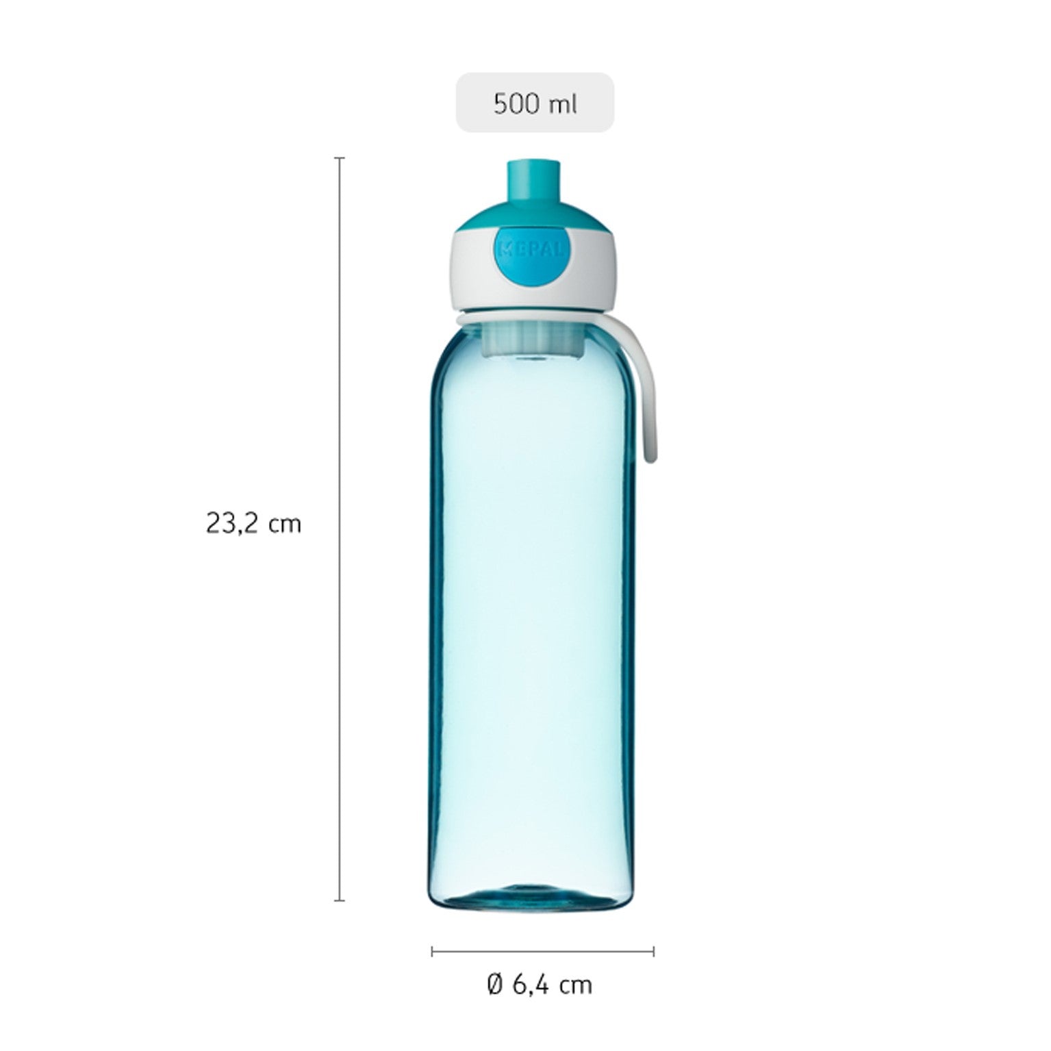 Pop-up drinking bottle 500 ml - Blue | Mepal