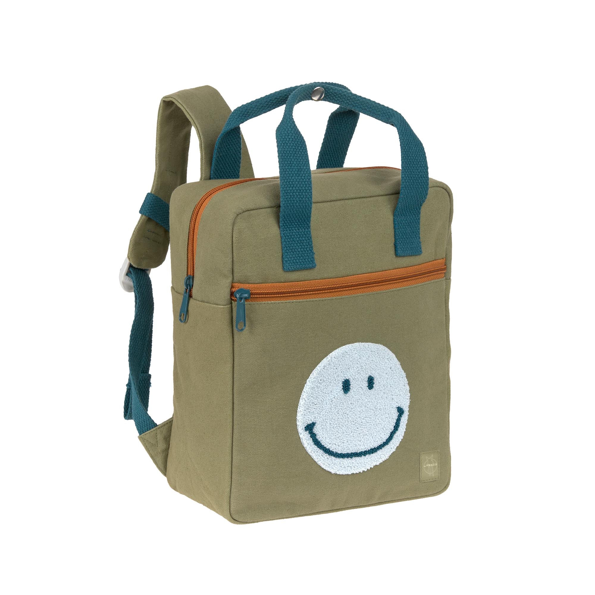 Kindergarten backpack Little One & Me Square 6 l, olive | Lässig