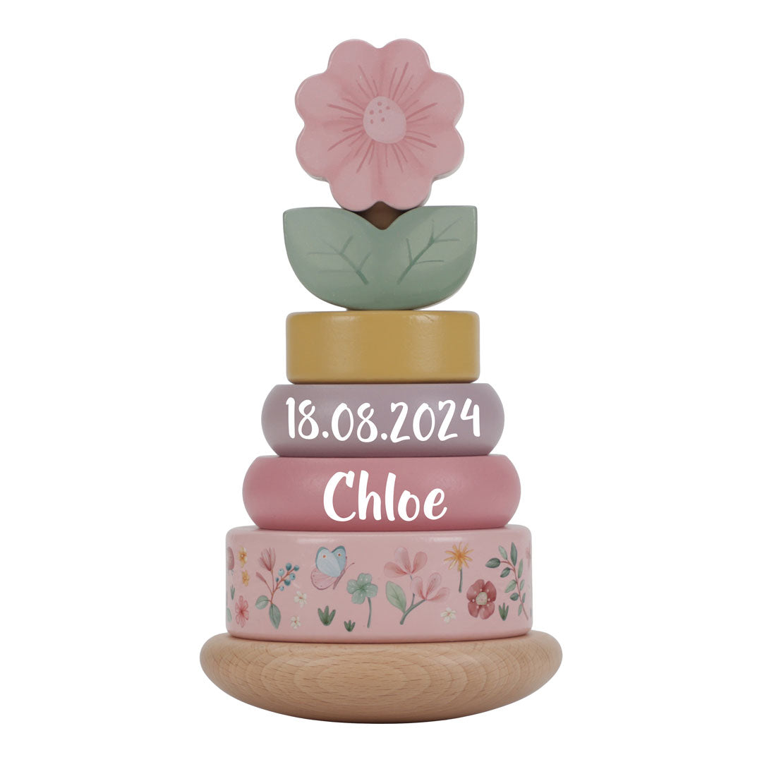 Wooden stacking tower Fairy Garden "For birth"