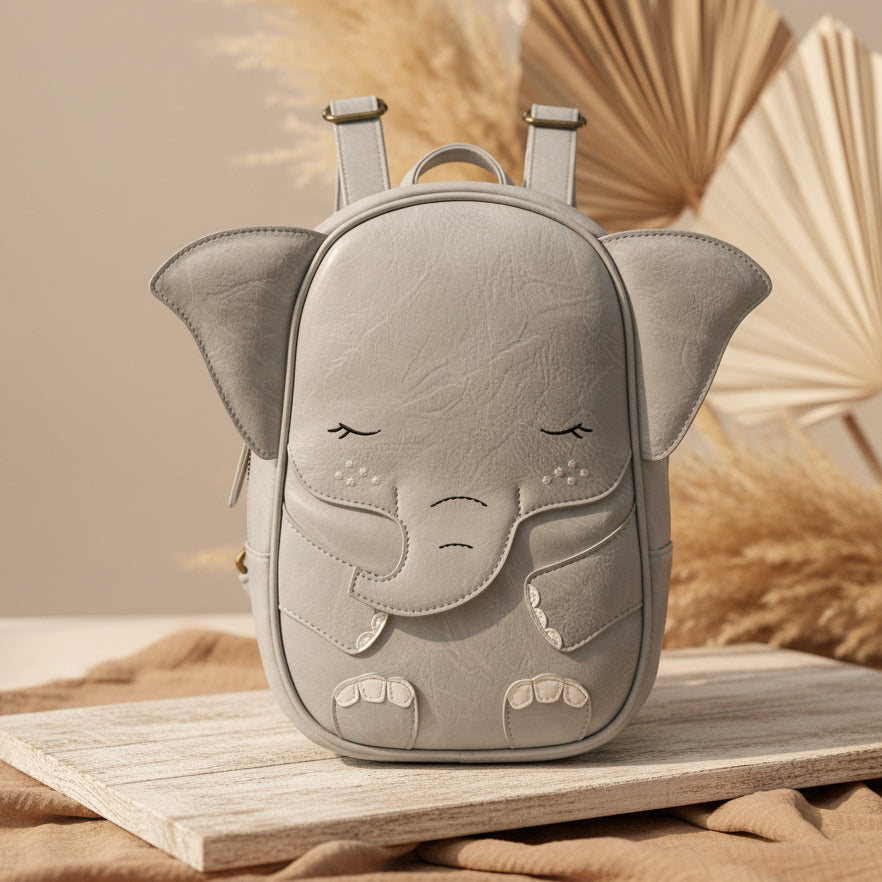 Elephant Pink Large Backpack | Little Who