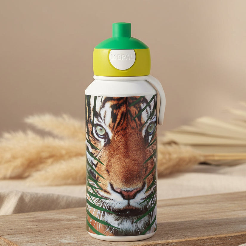 Pop-Up Drinking Bottle 400 ml - Animal Planet Tiger | Mepal