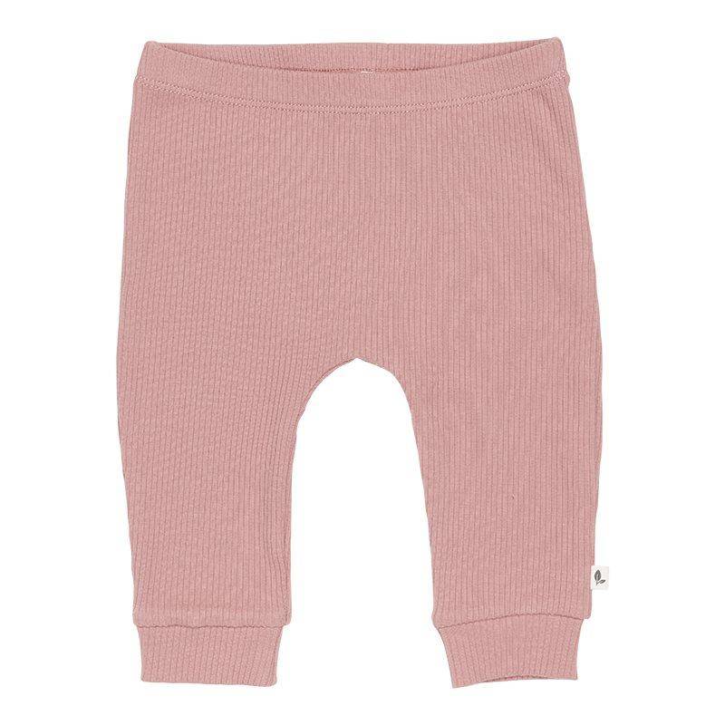 Little Pink Flowers Pink ribbed trousers, size 86 | Little Dutch