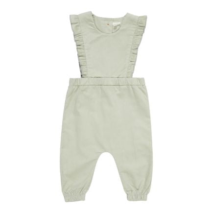 Pants Suit Vintage Little Flowers Green Cord - 62 | Little Dutch