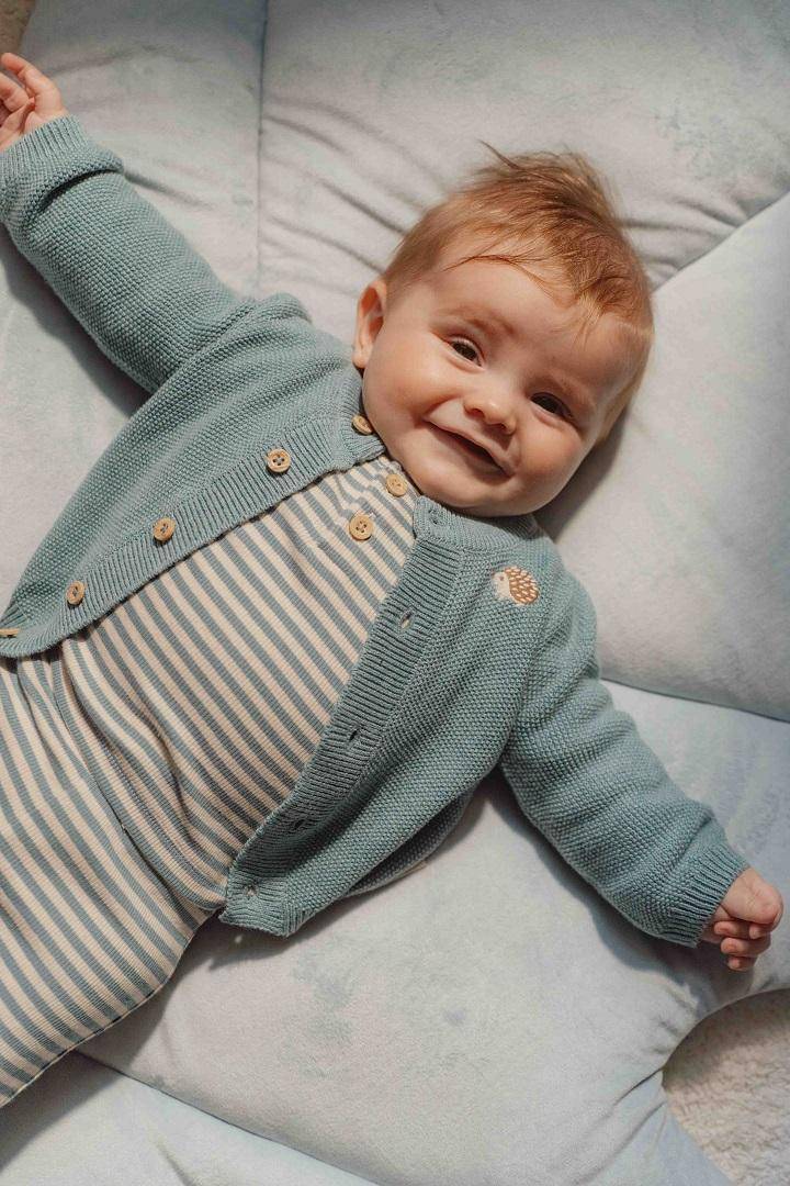 Baby Blue Cardigan | Little Dutch