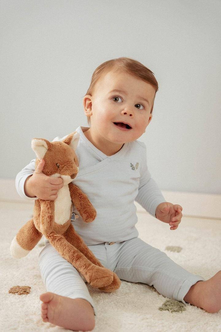 T-shirt wrap long sleeves Baby Blue | Little Dutch