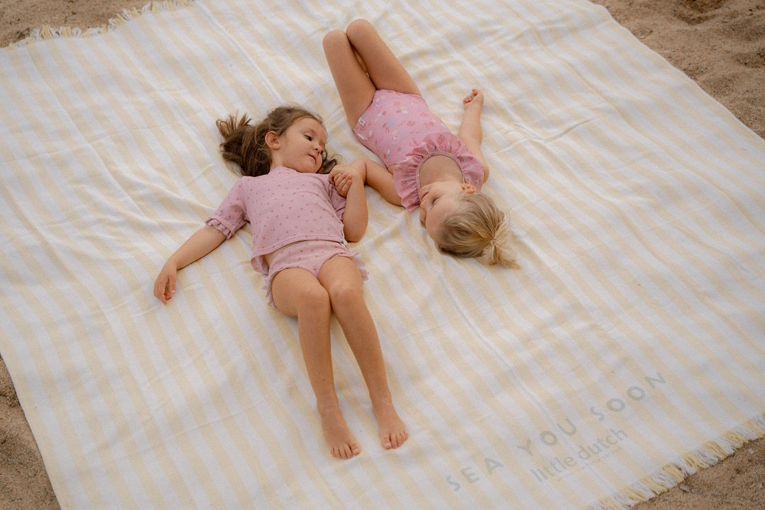 Bath Towel Beach Sunny Yellow | Little Dutch