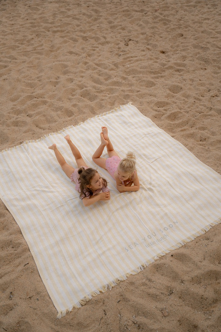 Bath Towel Beach Sunny Yellow | Little Dutch
