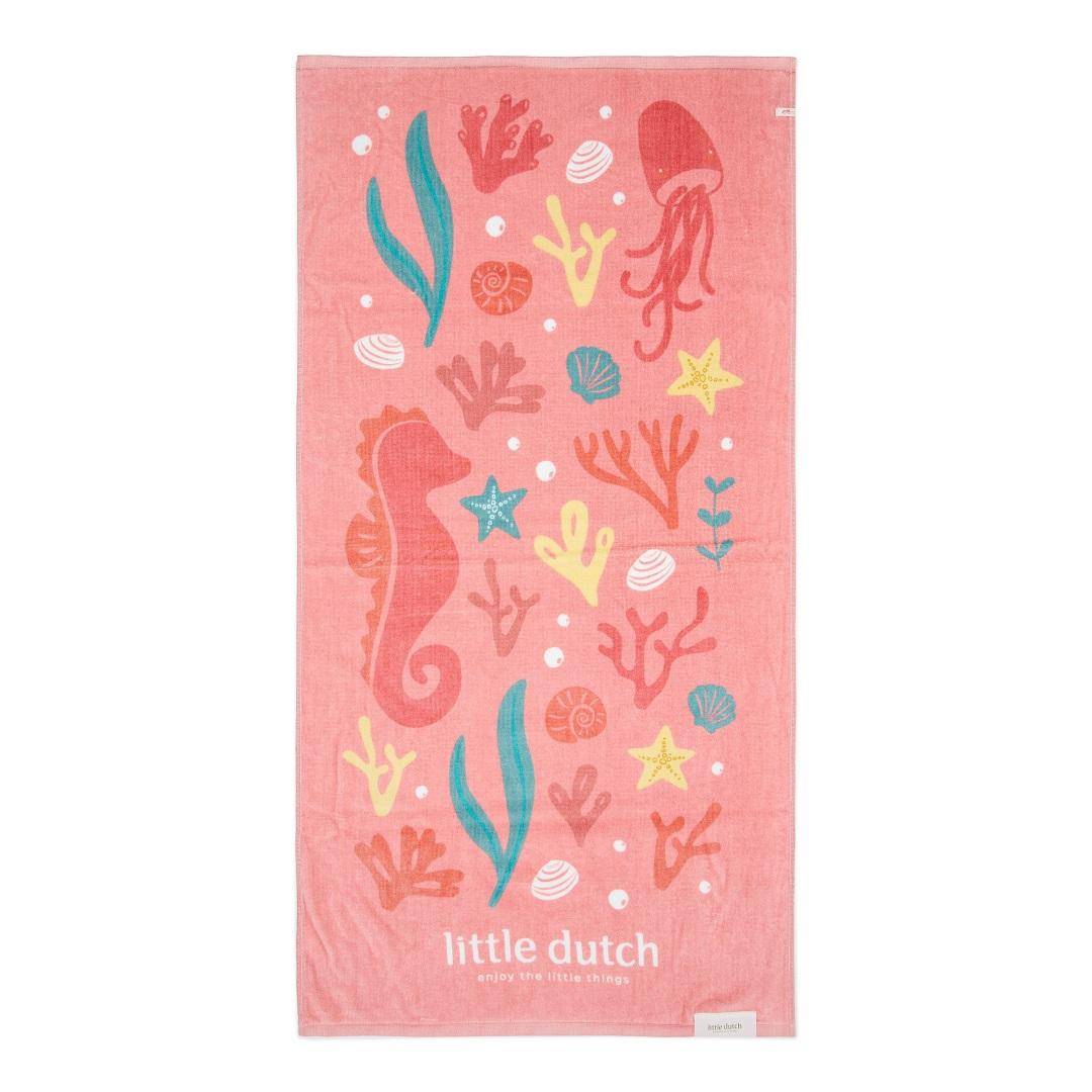 Bath towel Ocean Treasures Multi-colour | Little Dutch
