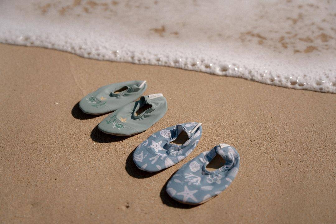 Swimming shoes Seashells Surf Blue | Little Dutch