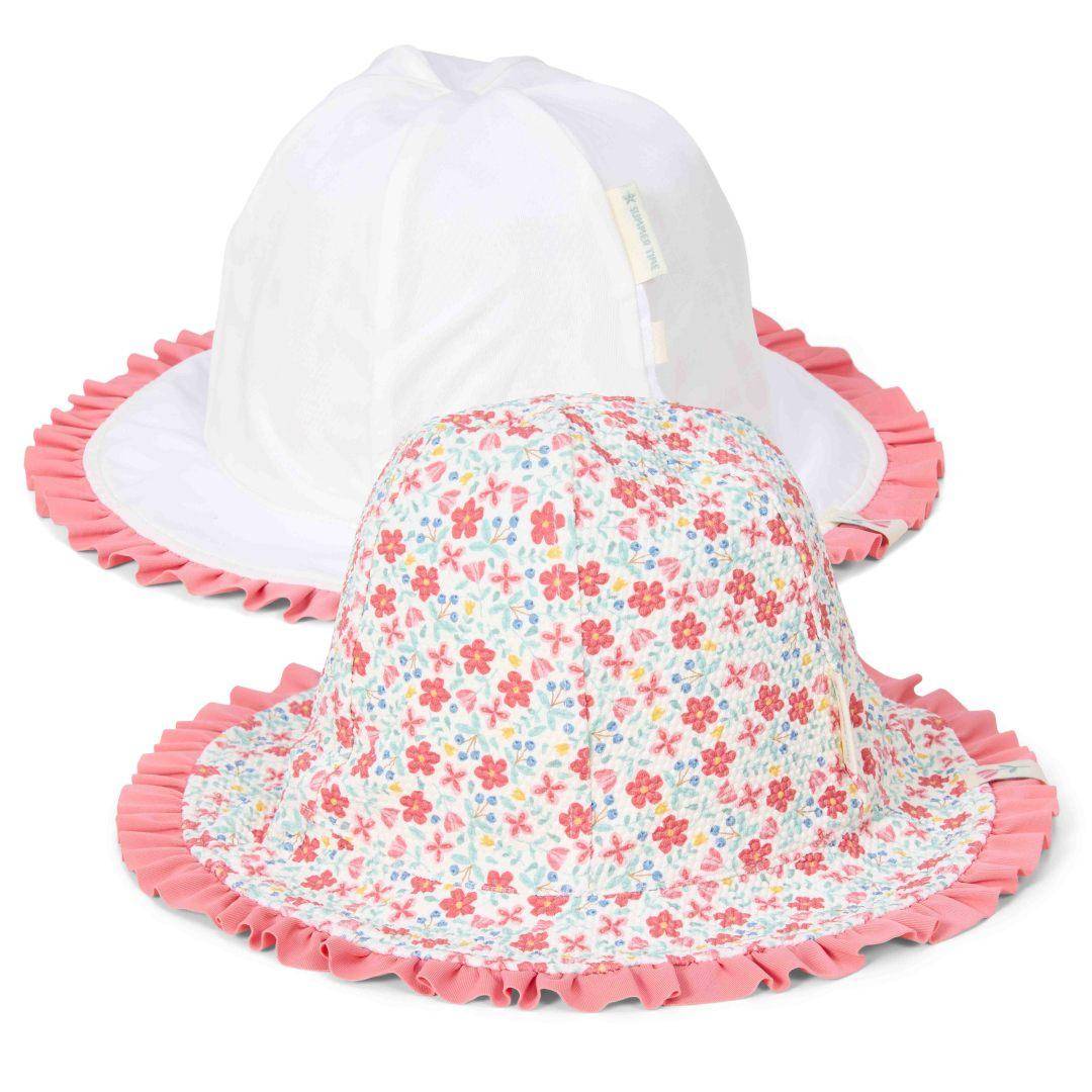 Reversible hat Sunny Flowers Multi-color | Little Dutch