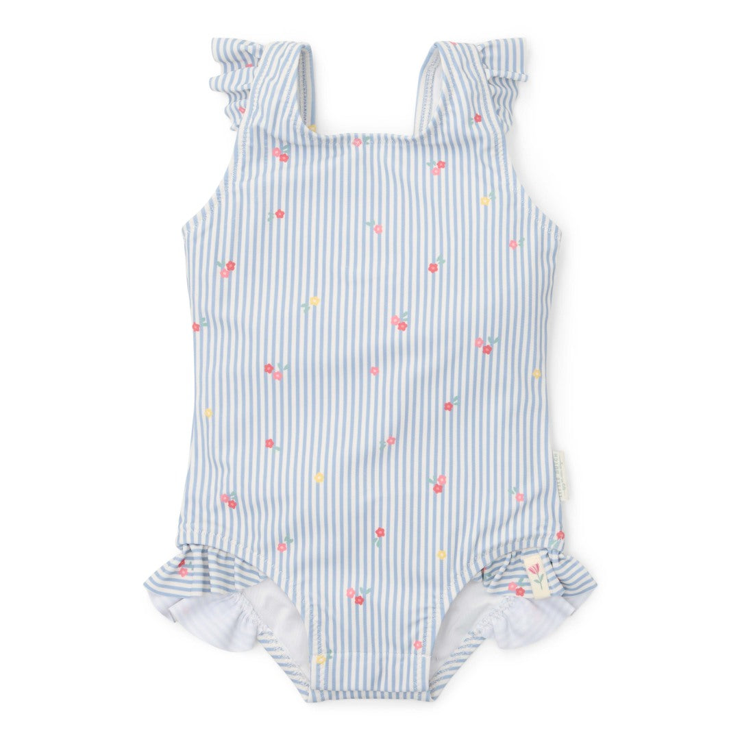 Swimsuit Sunny Flowers Blue | Little Dutch