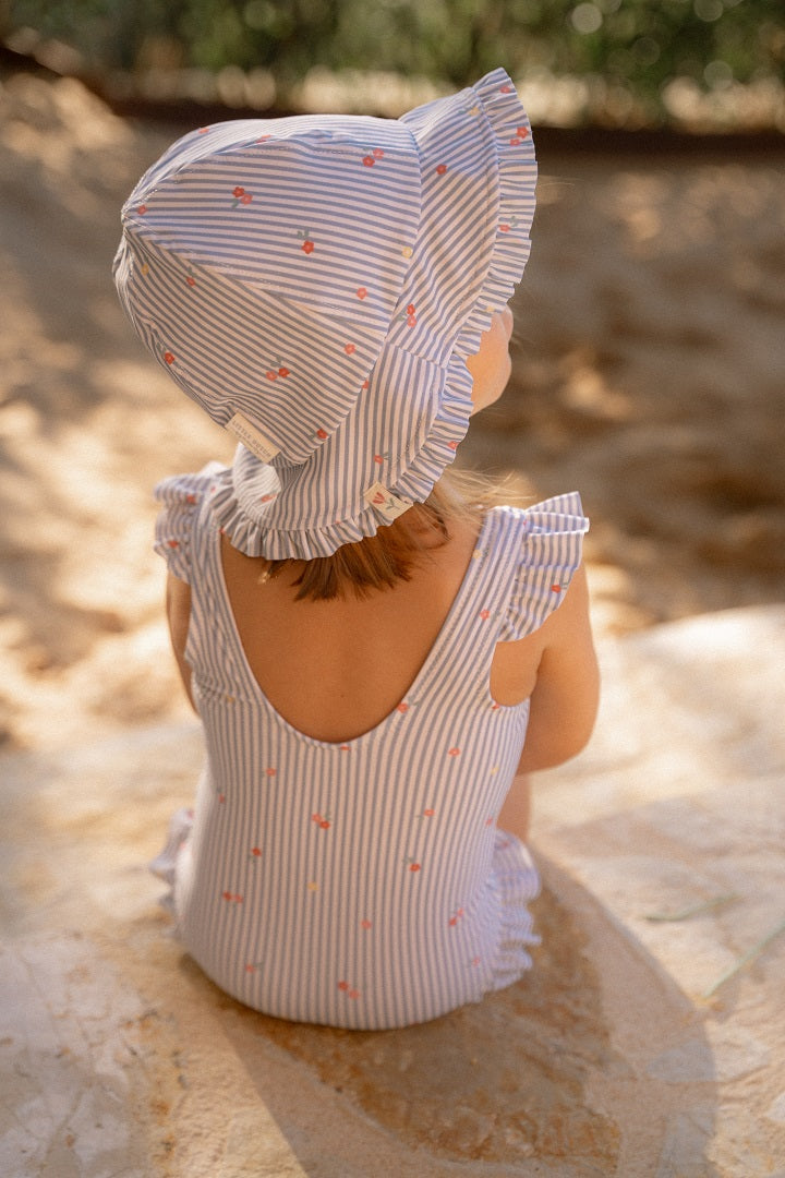 Swimsuit Sunny Flowers Blue | Little Dutch