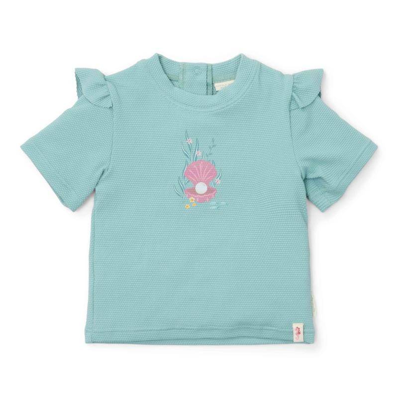 Short-sleeved swim shirt Ocean Treasures Surf Blue | Little Dutch