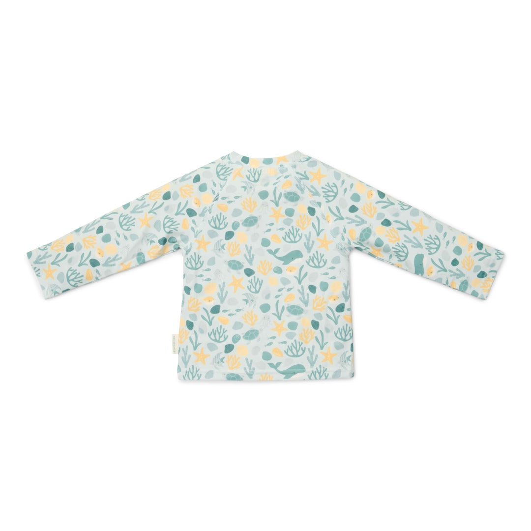 Long-sleeved swimming shirt Seashells Multi-colour | Little Dutch