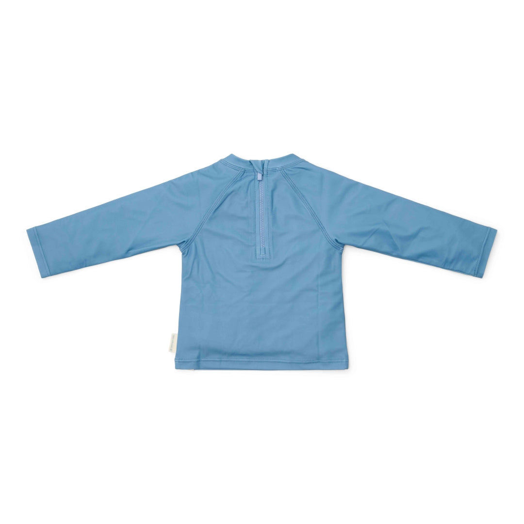 Long-sleeved swim shirt Ocean Blue | Little Dutch