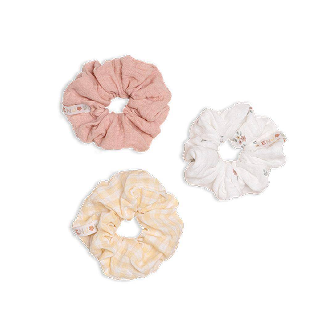 Hair ties set of 3 white/yellow/pink | Little Dutch