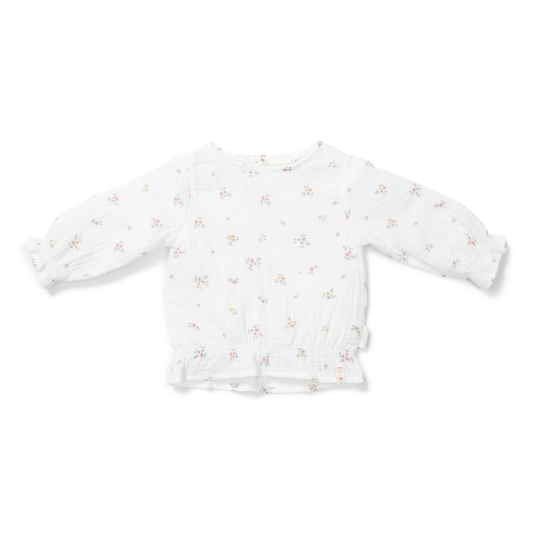 Blouse long sleeve White Meadows 98 | Little Dutch
