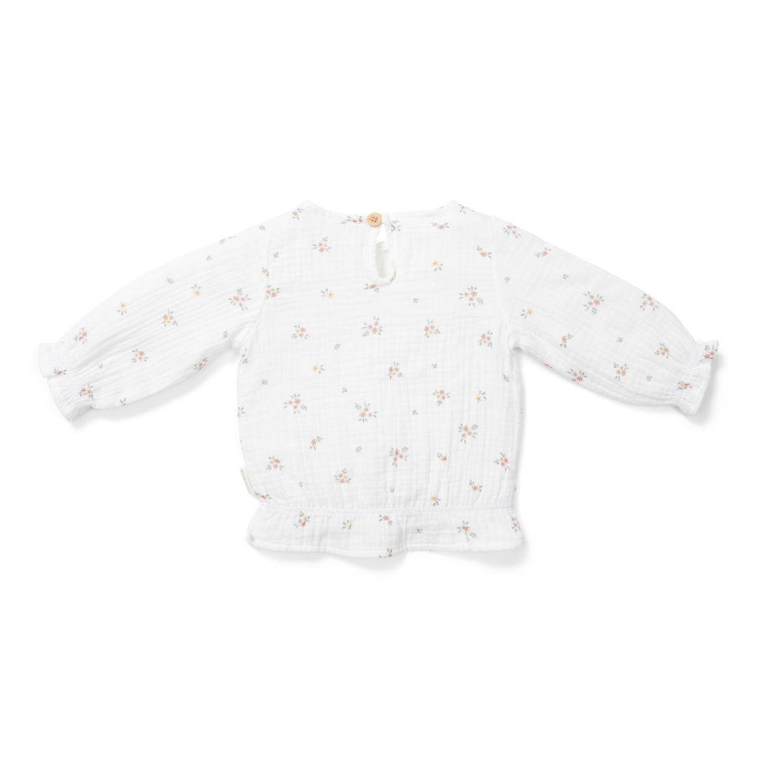 Blouse long sleeve White Meadows 98 | Little Dutch