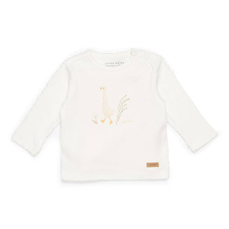 Long-sleeved shirt Little Goose Walking White | Little Dutch