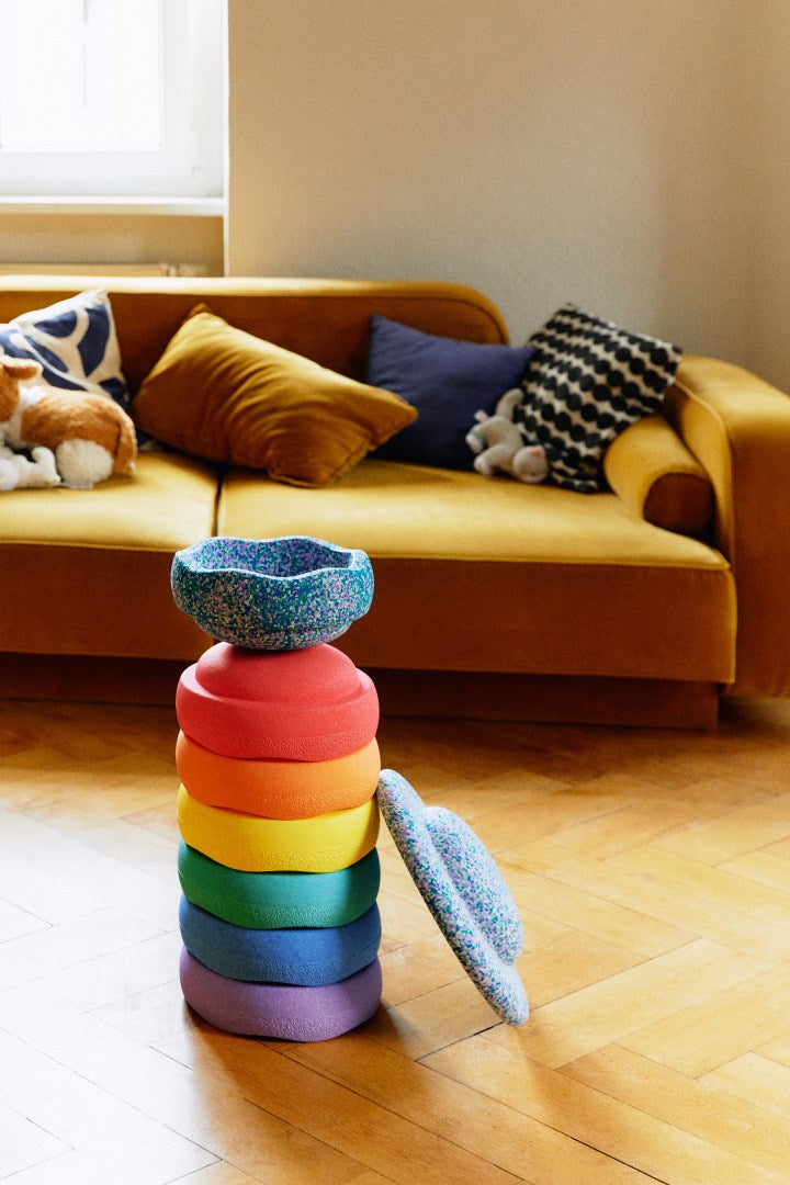 Free Balance Board + Winter Special Rainbow Set Complete Classic | stacking stone
