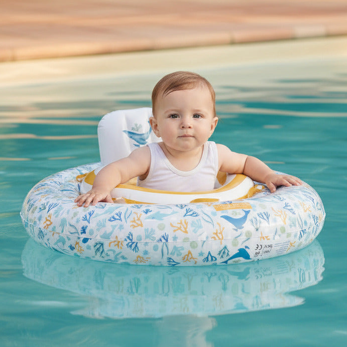 Baby Ocean Dreams Blue Swimming Ring | Little Dutch