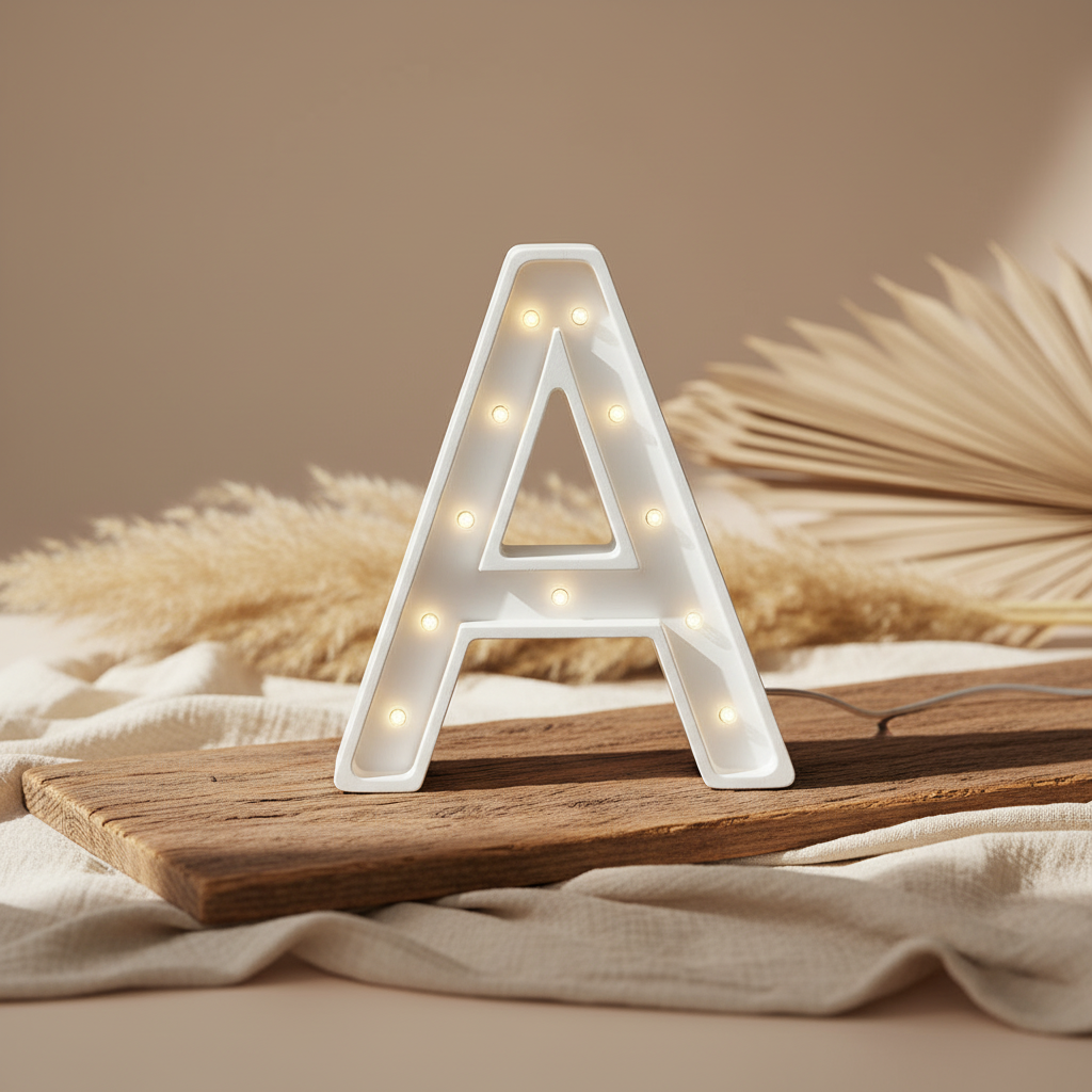 Letter lamp mini A white | Little Lights