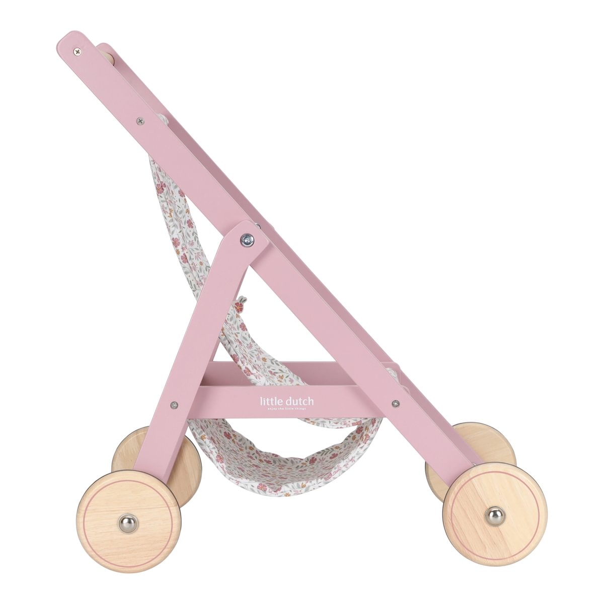 Wooden doll buggy