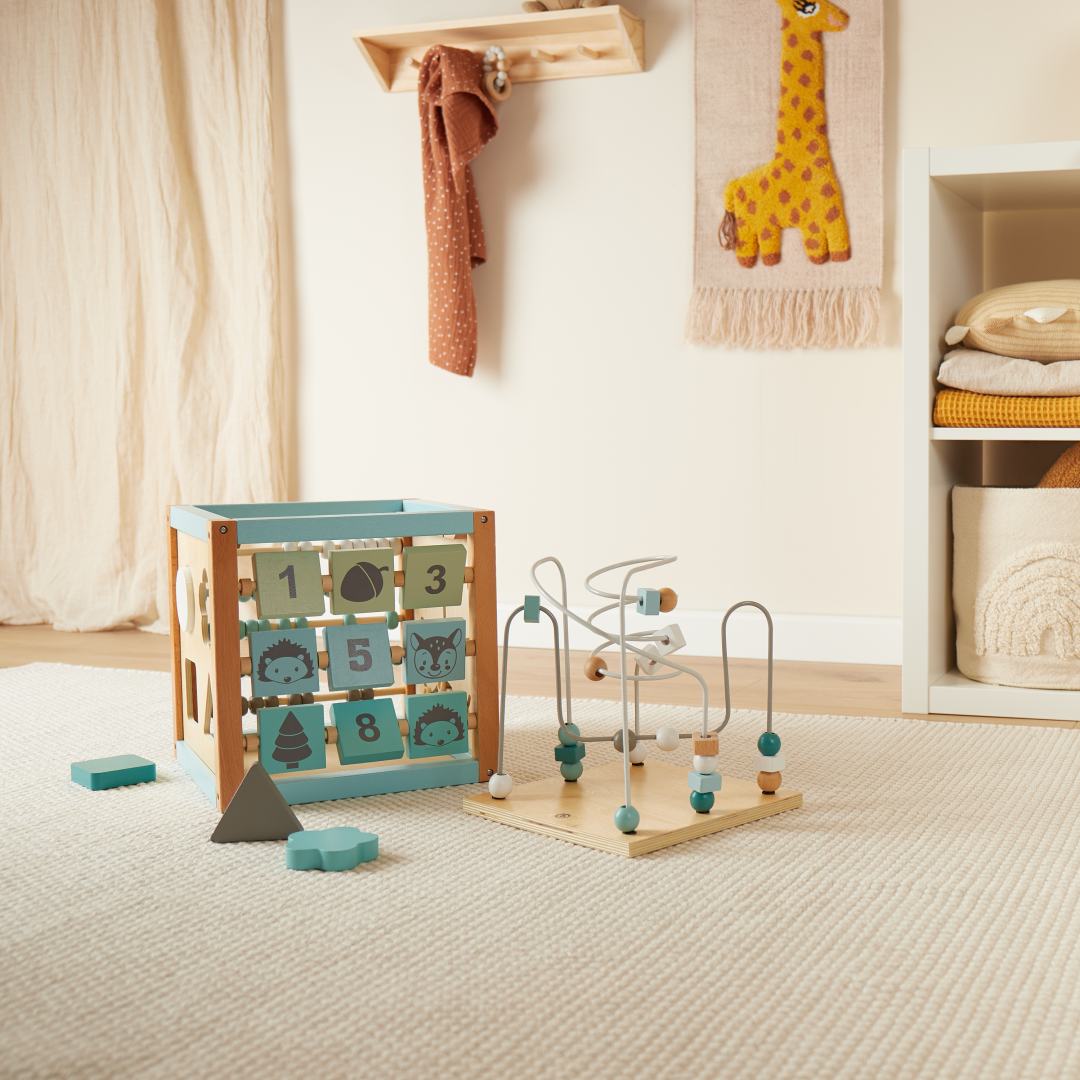 Motor skills cube forest animals XXL wood | bieco