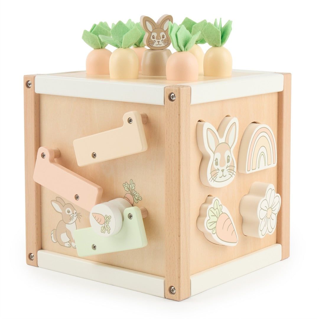 Motor skills cube rabbit fine wood | bieco