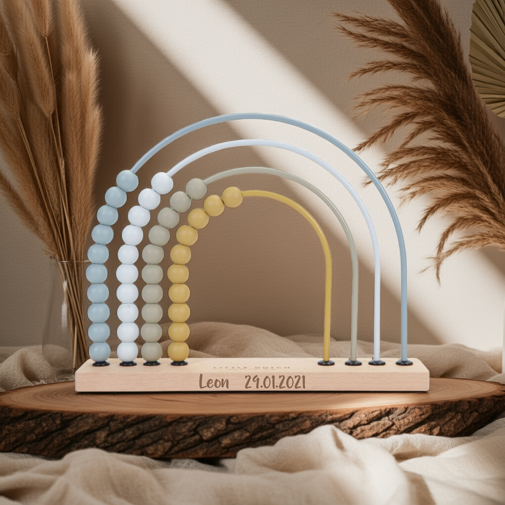 Personalized Rainbow Blue Slide Rule by Schmatzepuffer®