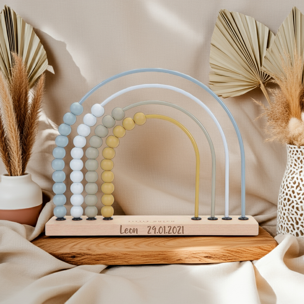 Personalized Rainbow Blue Slide Rule by Schmatzepuffer®