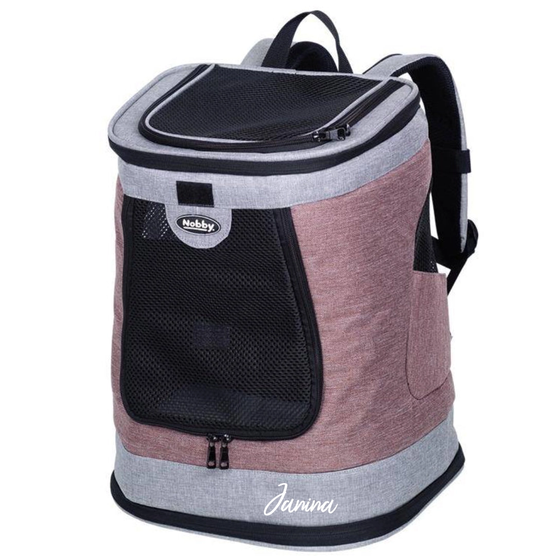 Nobby Backpack PLATA Old Rose-Grey 34×30×43 cm | Nobby