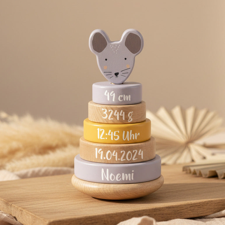 Wooden Stacking Tower - Mrs. Mouse - For Birth | Trixie