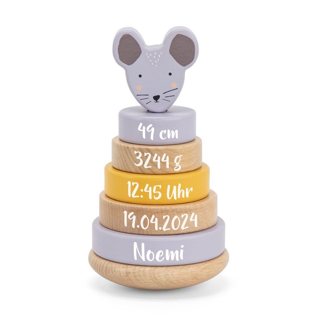 Wooden Stacking Tower - Mrs. Mouse - For Birth | Trixie