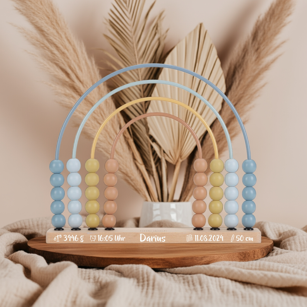 Rainbow Abacus Forest Friends blue