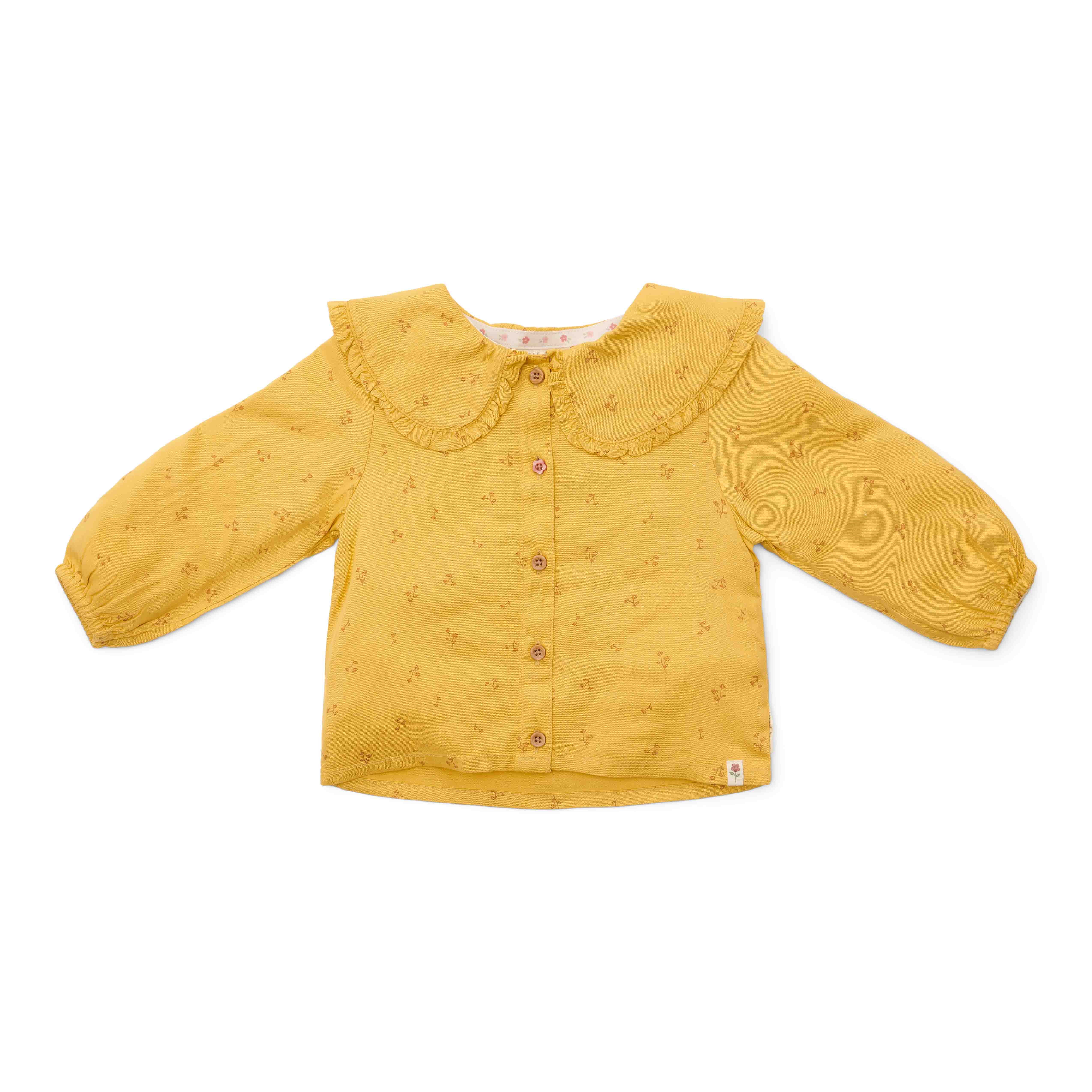 Blouse Warm Yellow Blooming Flower- Little Farm | Little Dutch