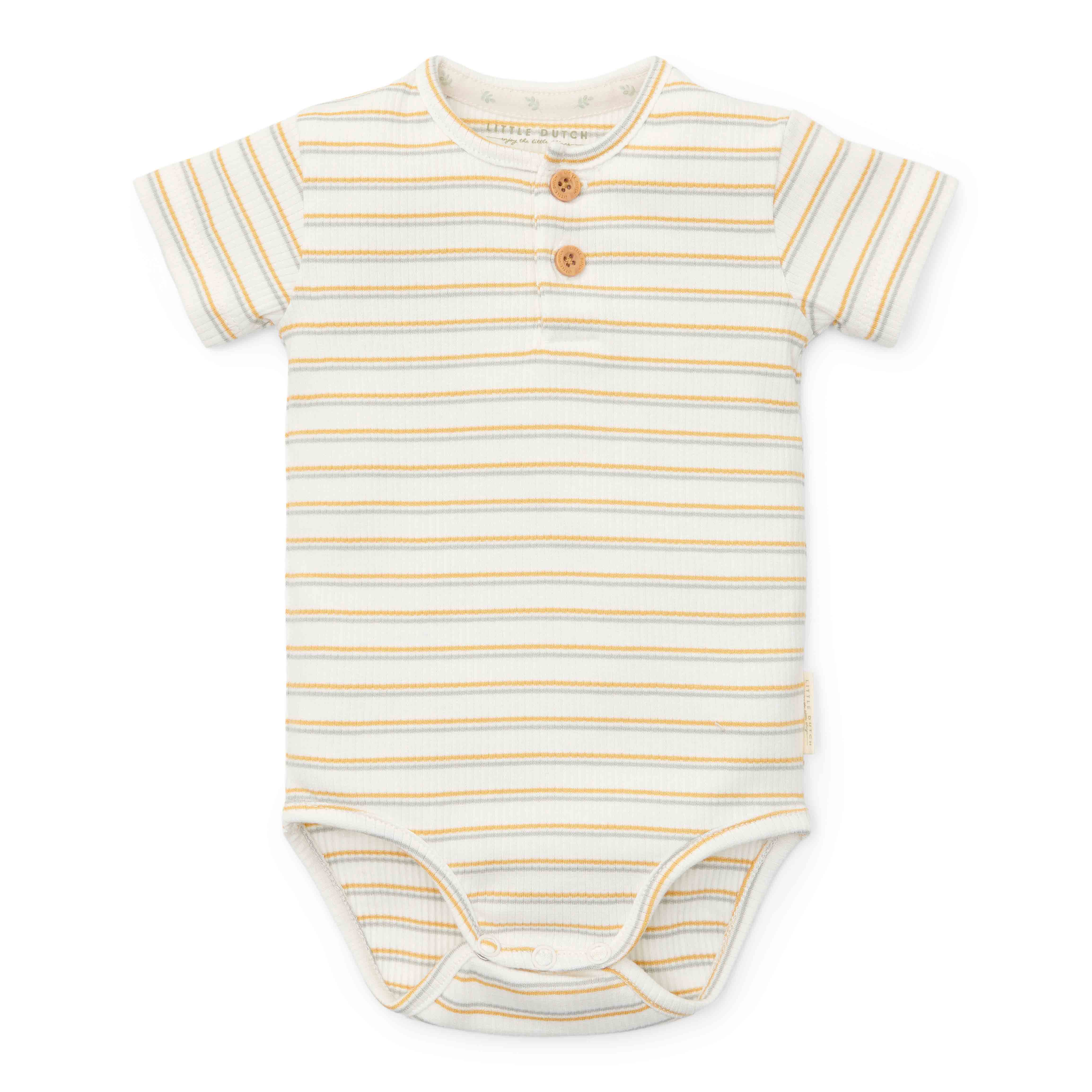 Short-sleeved striped bodysuit - Little Farm | Little Dutch