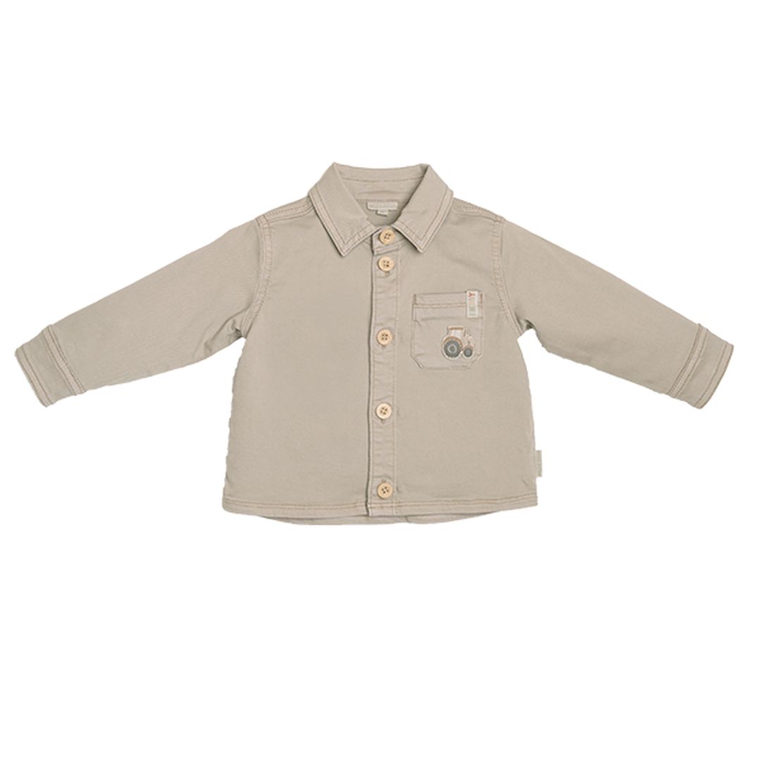 Beige overshirt | Little Dutch