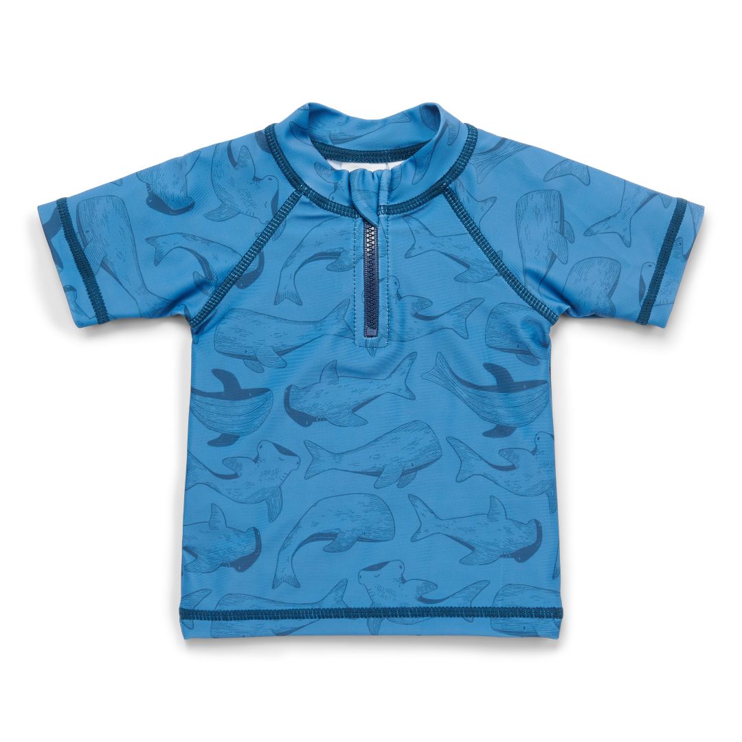 Sea Life short-sleeved swim T-shirt | Little Dutch