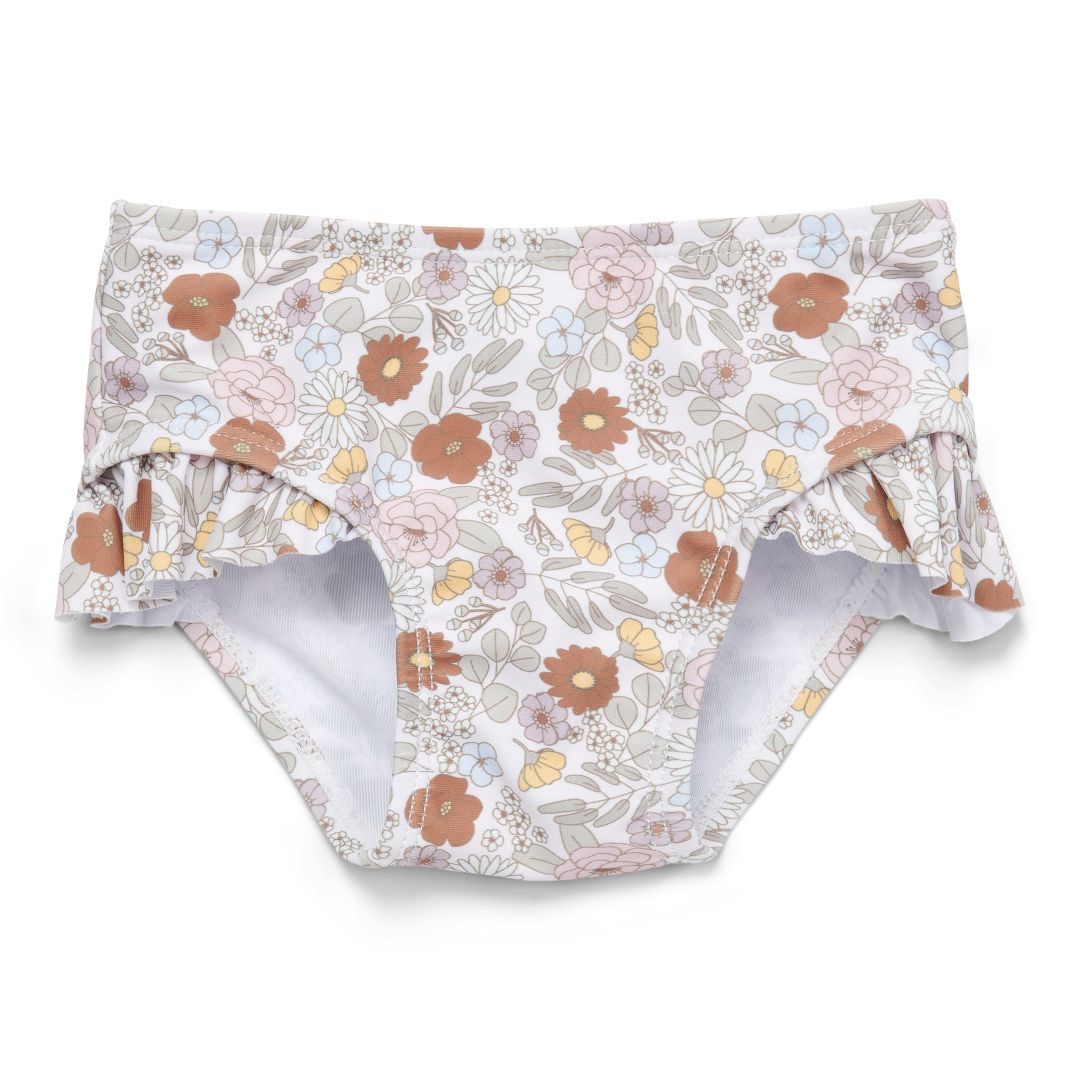 Ruffled swim shorts Vintage Little Flowers | Little Dutch