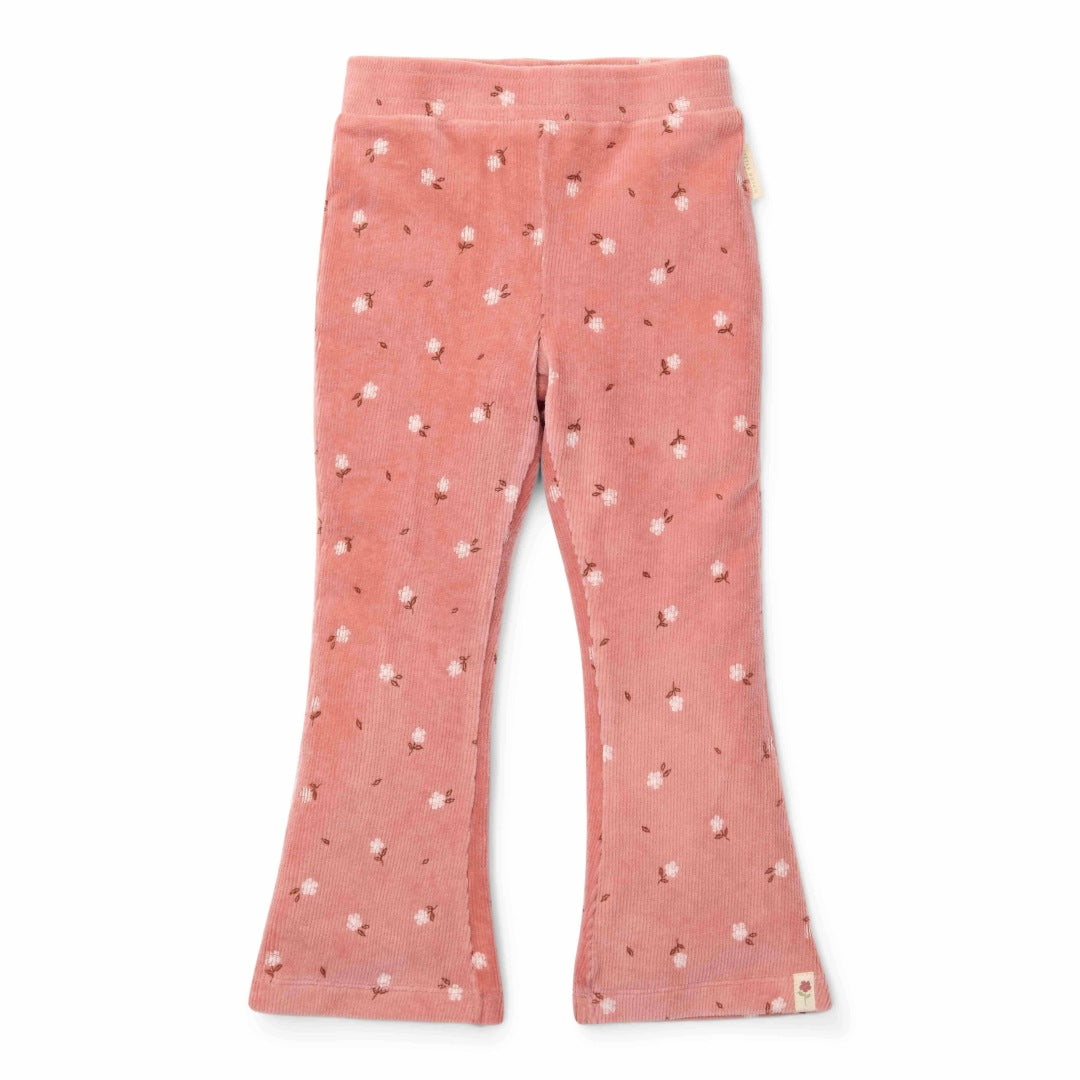 Flared Pants Warm Rose Flowers | Little Dutch