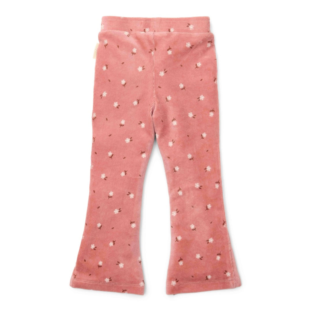 Flared Pants Warm Rose Flowers | Little Dutch