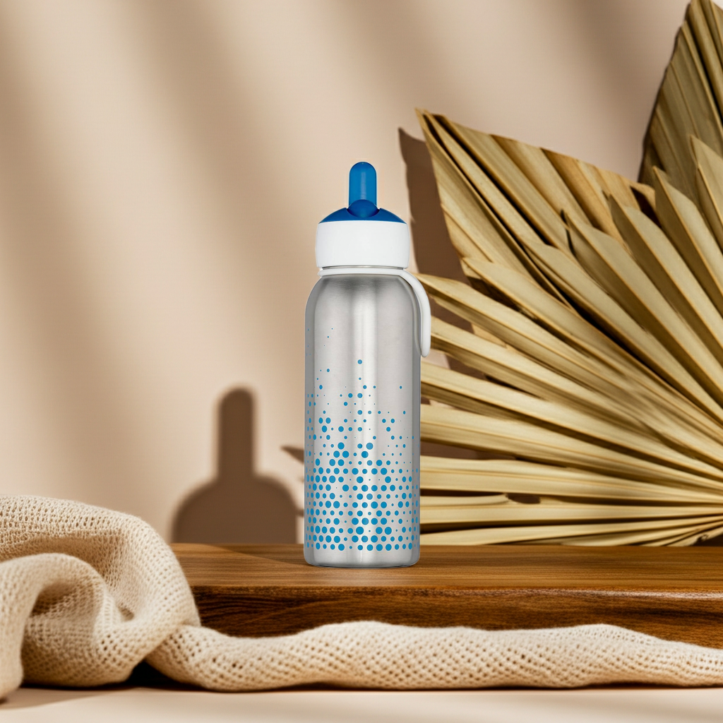 Thermo bottle flip-up 350 ml - blue | Mepal