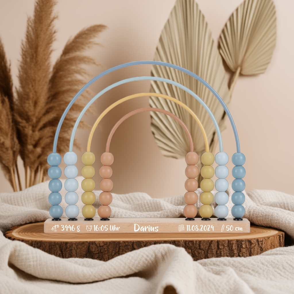 Rainbow Abacus Forest Friends blue