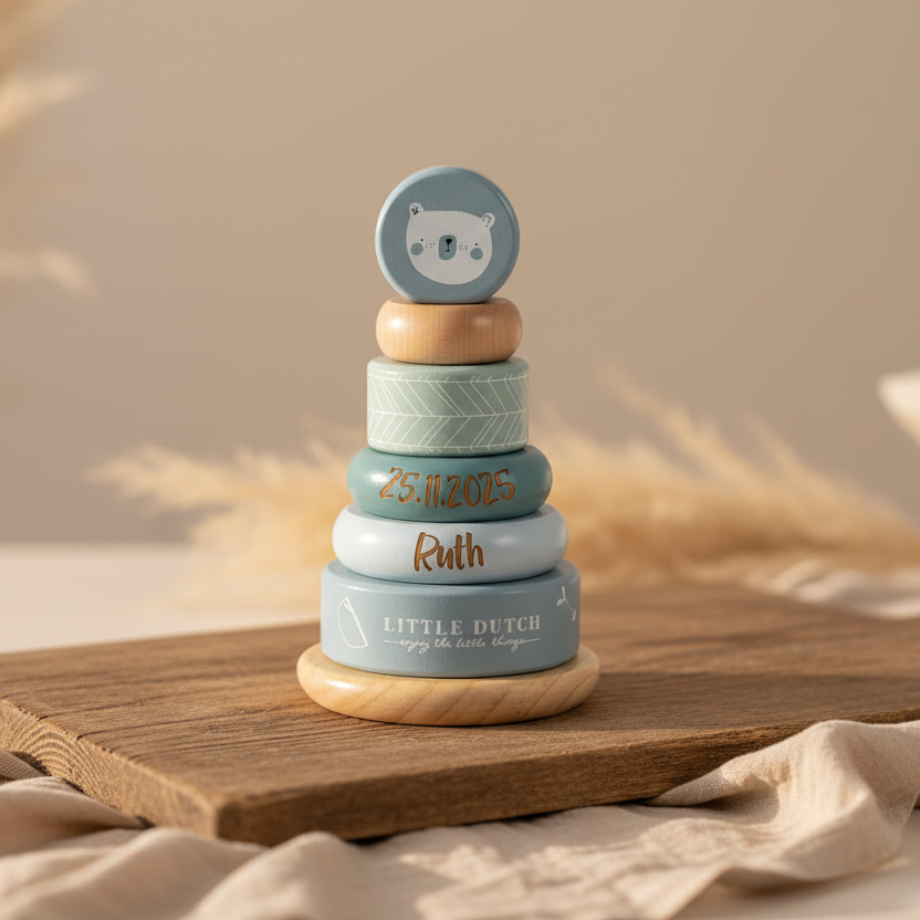 Stacking Tower Adventure blue "For Birth"