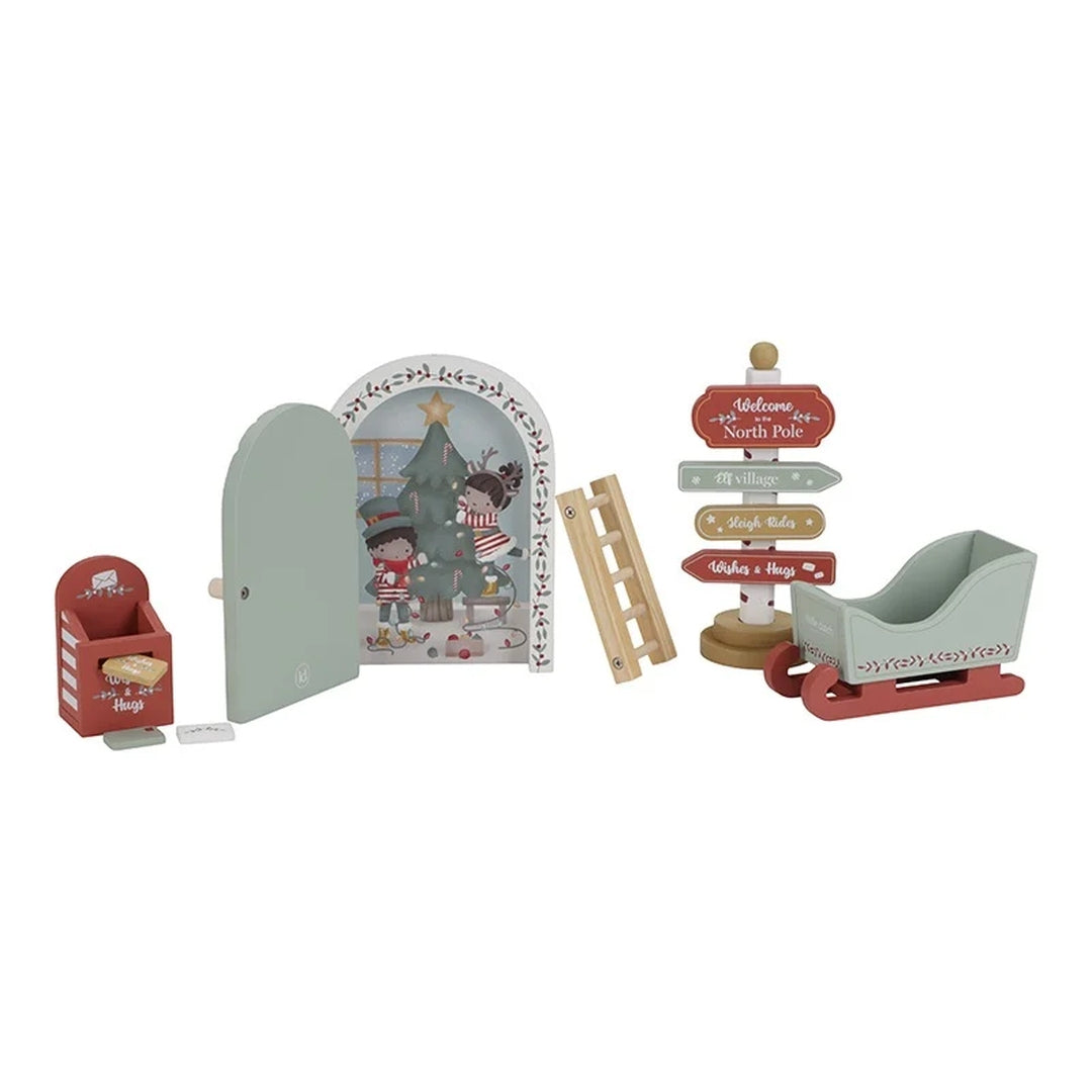 Christmas gnome accessory set including gnome door | Little Dutch