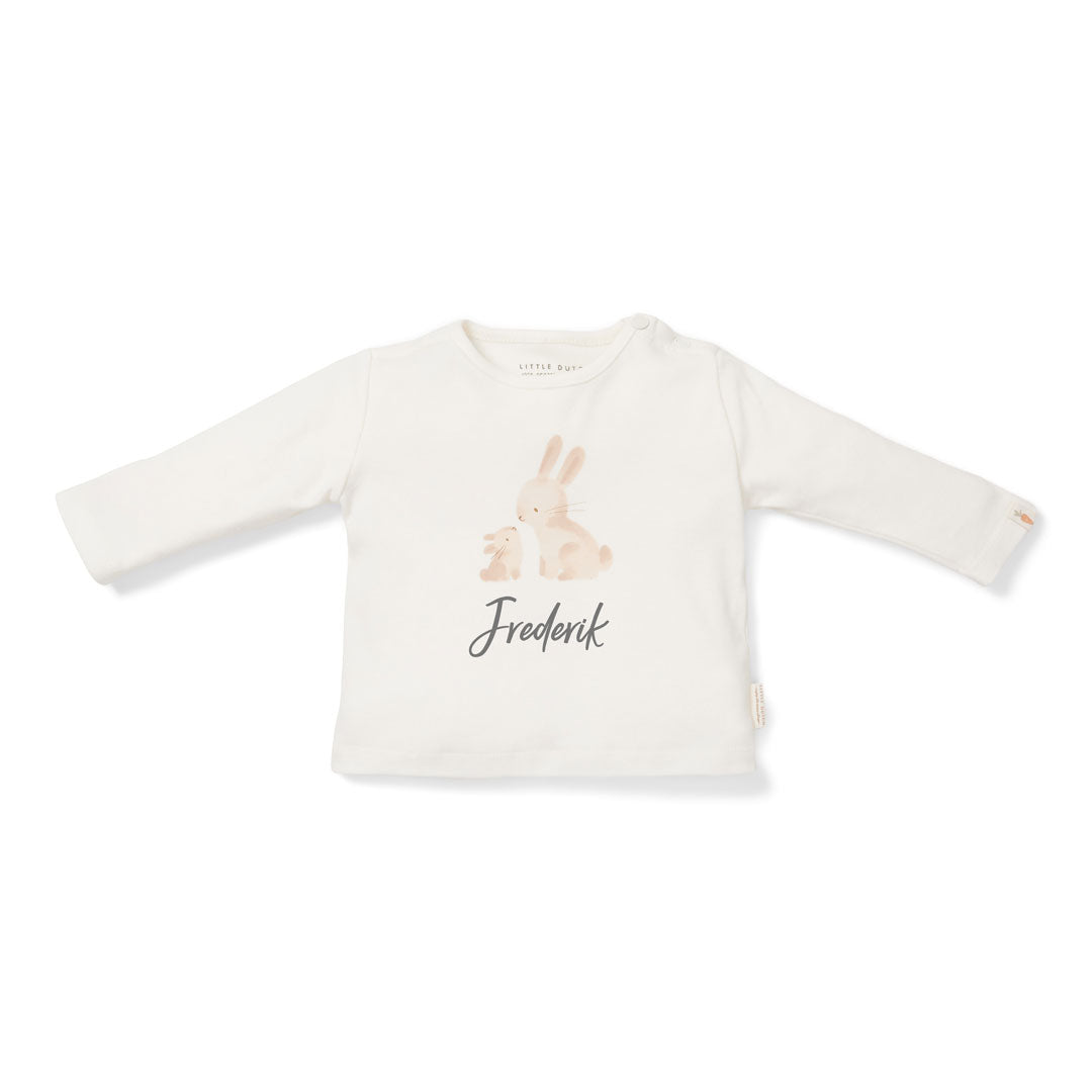 Baby Bunny Long-Sleeved Shirt, White | Little Dutch