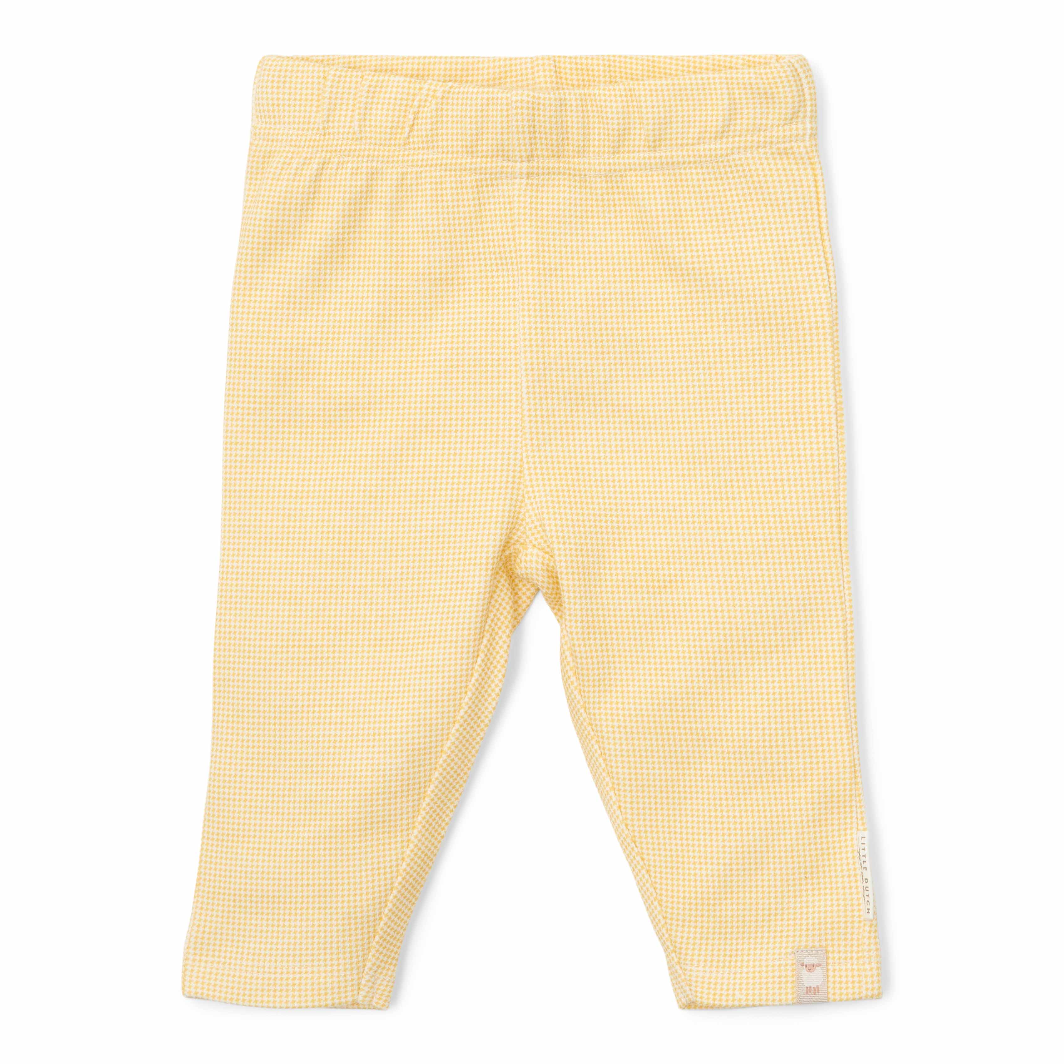 Leggings Warm Yellow checked – Little Farm | Little Dutch